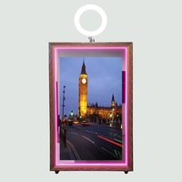 Nouvelle conception de boîte à lumière portable avec miroir pour cabine photo, idéale pour les studios, les réseaux sociaux et les vidéos, offrant des images visuelles époustouflantes et multicolores.