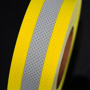 Khả năng hiển thị cao tùy chỉnh màu vàng bạc chống cháy vải phản quang - Product Image 4