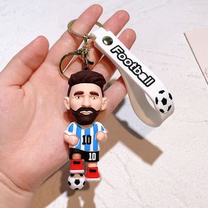 Llavero de Fútbol Nuevo de Messi, Llavero de Silicona 3D de Dibujos Animados, Accesorio de Llavero de PVC para Club de Fútbol - Product Image 5