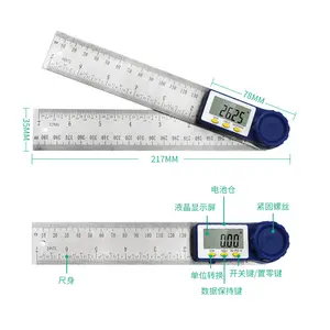 0-200mm / 0-300mm Digital anzeige 2 in 1 Winkel Lineal Winkel Lineal Winkelmesser Holz bearbeitungs lineal