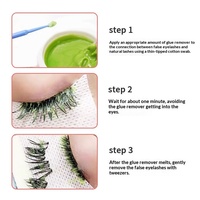 Crème démaquillante pour extensions de cils SLLASH 1 kg avec extraits végétaux, douce et rapide, parfum fruité