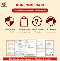 Bolsas de OPP con Asa Personalizadas de Alta Calidad, Material BOPP Reciclable, Sellado Trasero, para Barras de Chocolate, Snacks Energéticos y Proteína