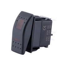 Interrupteurs à bascule 12V-24V SPST on OFF IP67 étanche LED bleu éclairé 3 broches interrupteur marin pour voiture camion marine moto