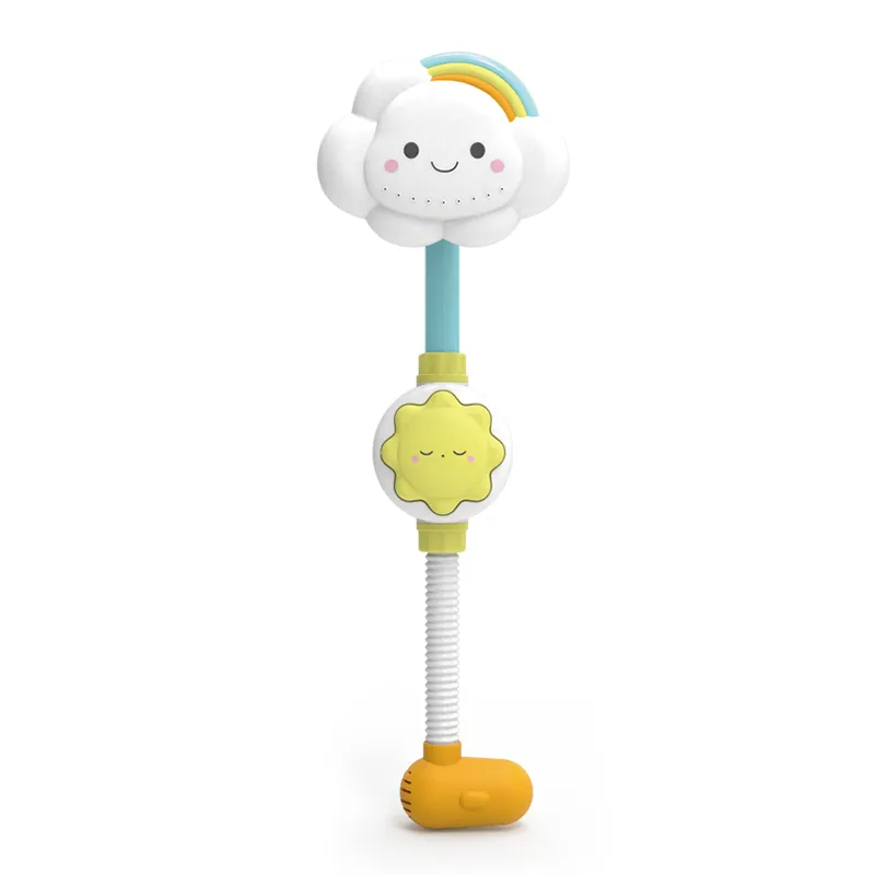 B/O Nuage arc-en-ciel pommeau de douche baignoire jouets ensemble pour bébé et enfants avec lumière