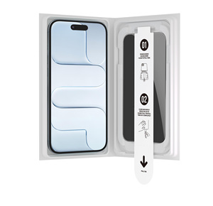 Verstärktes Black Edge 180 ° Sichtschutz glas für iPhone 17Air Pro Max 2 Glas in 1 Magic Box Schnell installation skit - Product Image 4