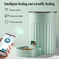 Distributeur automatique de nourriture pour animaux de compagnie intelligent avec caméra Wifi, application mobile intelligente, télécommande, puce électronique, distributeur automatique de nourriture pour animaux de compagnie