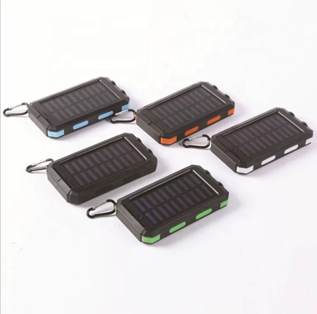Trending Hot Selling New Products Portable Waterproof Dual USB Mobile Phone Charger Solar Power Bank