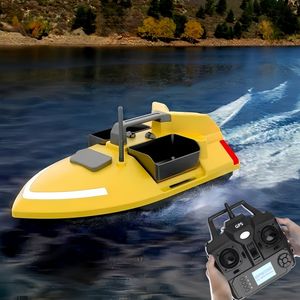 Bateau de pêche intelligent Flytec V020 jaune avec navigation GPS Beidou, portée de 500 m, lumineux, 40 points, hélice à trois pales - Product Image 1