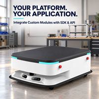 Châssis de robot mobile autonome avec SLAM laser pour la manutention des matériaux en usine