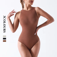 Combinaison de corps Shapewear de forme sans couture européenne et américaine Combinaisons de yoga de sport sans manches