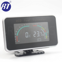 RUITENG RT-S-C9866 Voltmeter Digital LCD Warna Berkualitas Tinggi Universal 12V/24V Pengukur Tegangan Bahan Bakar Bersertifikasi IATF 16949