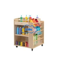 Enfants d'âge préscolaire armoire enfants étagère multifonction chariot de peinture