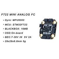 RUSHFPV RUSH BLADE F722 V2 MINI contrôleur de vol FPV STM32F722 MPU6000 3-6S 20X20mm numérique analogique pour drone RC FPV