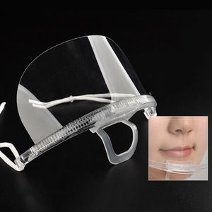 Máscara de plástico transparente antivaho portátil para <span class=keywords><strong>tatuaje</strong></span> PMU maquillaje Hotel cocina suministro accesorios máscara protectora de boca reutilizable - Product Image 4