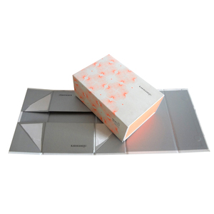 custom logo recycled paper cosmetic box magnetic closure folding perfume packaging box cardboard