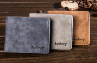 Dompet Uang Pria PU Tahan Air, Pendek, Multi-Kartu, Kasual, Penjepit Uang Bentuk Berlian Tiga Dimensi, Tipis, Horizontal, Lembut