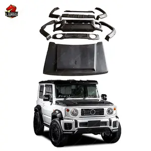 good quality auto part For Suzuki Jimny Upgraded To LB Wide Body Kit engine Hood Bumper front Lip wheel brow rear spoiler kit