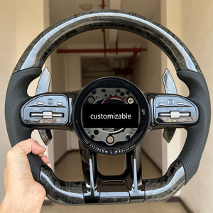 พวงมาลัยคาร์บอนปลอมแปลงแบบกำหนดเองสำหรับ W205 Mercedes-Benz <span class=keywords><strong>AMG</strong></span> W207 W218 W220 <span class=keywords><strong>W222</strong></span> W238 GLA GLS E63 GLC43 C43 C63 2010-2021 - Product Image 1