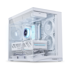 Nouvelle Arrivée <span class=keywords><strong>LIAN</strong></span> <span class=keywords><strong>LI</strong></span> O11D <span class=keywords><strong>MINI</strong></span> V2 Flow Blanc et Noir Boîtier PC Gaming Micro ATX Incluant 5 Supports de Ventilateur pour Carte Mère BTF ATX/M-ATX/<span class=keywords><strong>Mini</strong></span>-ITX - Product Image 1