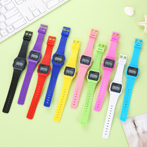 Student Children's Sports Digital Electronic Watch F-91w Multi-Function Luminous Alarm <strong>Clock</strong> Square Design - Product Image 1