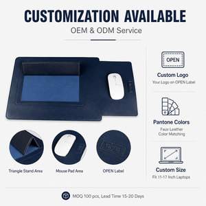 Custom Logo Multifunction Slim Velcro Waterproof Pu Leather 13 14 15 16 Inch <strong>Laptop</strong> Sleeve Case <strong>Bag</strong> with Stand <strong>for</strong> Macbook - Product Image 3