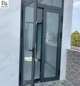 <span class=keywords><strong>Porte</strong></span> personnalisée en aluminium <span class=keywords><strong>de</strong></span> conception simple à double vitrage, <span class=keywords><strong>porte</strong></span> à battant insonorisée à double vitrage et isolation thermique - Product Image 3