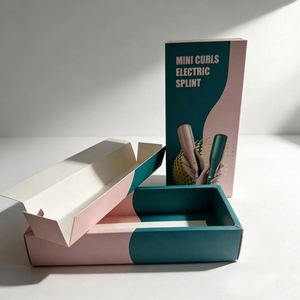 Caja de Cartón Blanca con Acabado UV OEM para Rizador de Pelo, Empaque de Alto Brillo para Herramientas de Peinado y Aparatos de Estilismo - Product Image 3