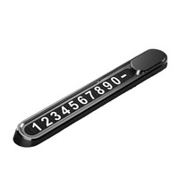 Support de plaque d'immatriculation temporaire magnétique en métal pour voiture, personnalisable avec numéro de téléphone, pour intérieur de voiture - Vente en gros