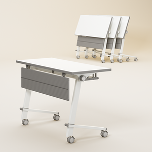 Gấp bàn đào tạo và Ghế kết hợp di chuyển bàn nối Bàn di chuyển bàn hội nghị bàn dài bàn đôi sinh viên - Product Image 1