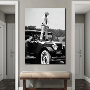 Vente en gros <span class=keywords><strong>de</strong></span> photos <span class=keywords><strong>de</strong></span> voitures vintage GOLF ANTIQUE, décoration murale imprimée <span class=keywords><strong>de</strong></span> photographies anciennes - Product Image 2