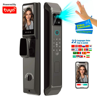 Serrure de porte intelligente à reconnaissance faciale 3D, interphone vidéo, Tuya WiFi, entrée sans clé par empreinte digitale, Cerradura Inteligente, maison, bureau