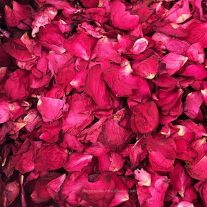 Toplu kurutulmuş kırmızı gül yaprakları dekoratif temiz gerçek çiçekler toptan düğün konfeti için | Kutlama | Topingler | Spa | Banyo - Product Image 3