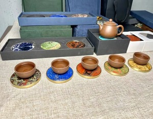 TMZ OEM/ODM Wholesale Custom Marmol High End Decorative Stone Hotel Crafts Red Blue <b>Green</b> Set Marble <b>Coaster</b> - Product Image 2