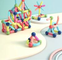 Bâtons de construction magnétiques 3D en plastique ABS, thème bâtiments modernes, ensembles de blocs de construction, jouet éducatif pour enfants de 13 à 14 ans