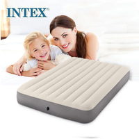INTEX 64102 Matelas pneumatique gonflable floqué pleine grandeur 1.37m * 1.91m * 25cm/54 "* 75" * 10"