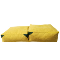 Géant imperméable à l'eau en plein air plage jaune pliage sac de haricots transat bean bag sac de haricots chaise