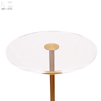 Table basse moderne en acrylique, nouveau Design, Table ronde en métal, Table de luxe pour salon, côté nordique, Table basse intelligente