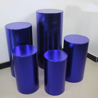 S0237 fournitures de décoration d'événements de mariage, accessoires de plinthe de fenêtre, piédestal rond, support de gâteau, Table à Dessert cylindrique