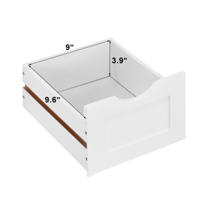 White Bathroom <b>Storage</b> Cabinet Freestanding With <b>Drawers</b> 4 <b>Drawer</b> Organizer <b>For</b> Bathrooms And Small Spaces - Product Image 4