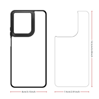 Coque de téléphone 2D en TPU par sublimation avec plaque en aluminium vierge pour Moto G 5G 2025 / G 5G 2026 / G Play 5G 2026 – Housse de téléphone personnalisable DIY