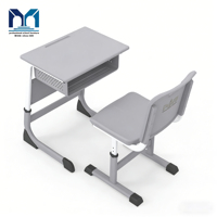 Chaise de bureau individuelle approuvée par le DepEd des Philippines, mobilier de classe durable et économique, bureau en plastique pour l'école primaire
