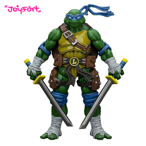 Figura de Acción Coleccionable JOYTOY Oficial y Original de TMNT-Leonardo, Escala 1/18, Articulada, con Accesorios - Product Image 1