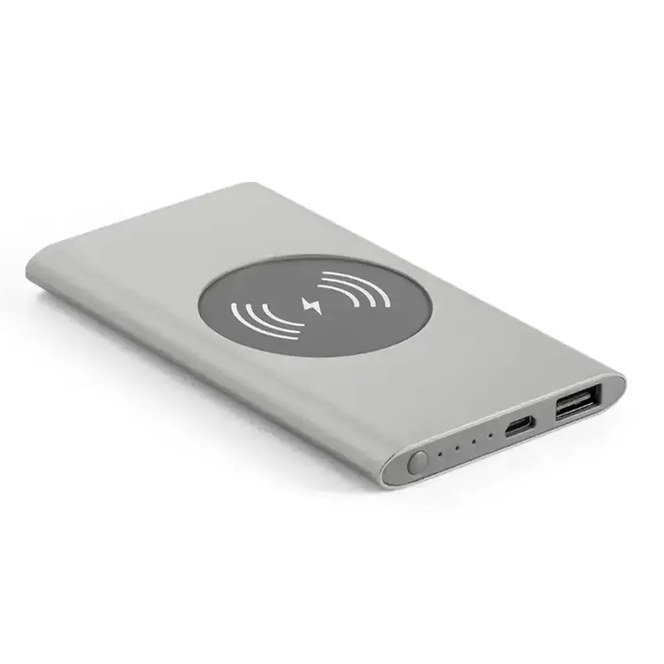 DigiBloom Products Location 10W Wireless with Power Bank Mini Portable Charger Custom for iphone Charging Pad Phones EU Plug