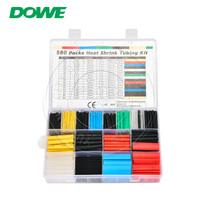 Boîte de 530, 560, 580, 750, 800 pièces de tubes thermorétractables triples, épaissis, étanches, basse tension, isolation 600V, haute température