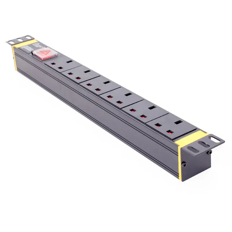 Wholesale 19 zoll 6 möglichkeiten PDU power 1U verteilung einheit 2 pole schalter outlets für schrank