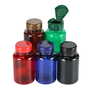 Conteneur de capsule personnalisé bon marché pour animaux de compagnie 150ml bouteille en plastique de pilule de capsule de vitamine de supplément vide transparent pour l'emballage - Product Image 4