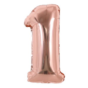 New Arrival 16/32/40 Inch Thick Helium Retro Number Aluminum Foil Balloon Eco-Friendly Customized Color Day - Product Image 1