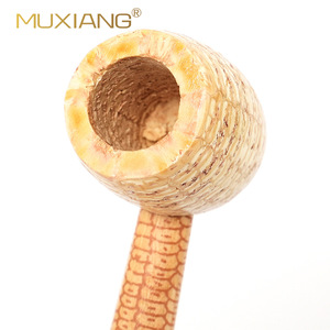 Muxiang Corn Cob Pipe Missouri Style Bent Type Lightweight Multi Hole Cooling Smoking Pipe Gift For Beginners - Product Image 3