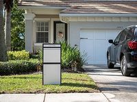 Boîtes de livraison de colis pour l'extérieur, boîte aux lettres moderne de grande capacité, boîte de porche autoportante pour l'extérieur pour colis