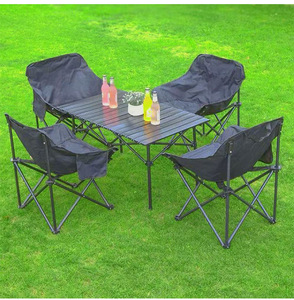 High Quality Portable Folding Picnic <strong>Chair</strong> and Table Set Outdoor Camping Furniture <strong>Lightweight</strong> Durable for <strong>Beach</strong> Park Garden Bbq - Product Image 3